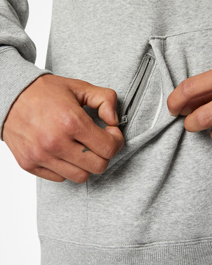 Converse CONS Fleece Pullover Hettegensere Herre Grå | 149OMYDKC