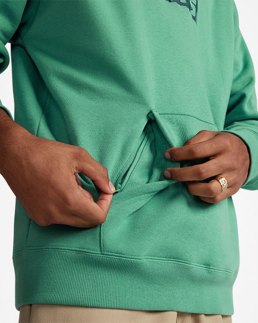 Converse CONS Fleece Pullover Hettegensere Herre Grønn | 168DPWENG