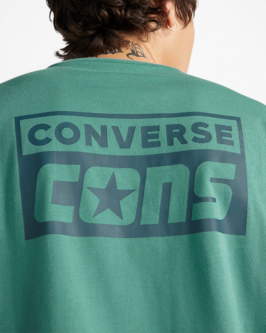 Converse CONS Grafiske T-Shirts Herre Grønn | 840DMGKVO