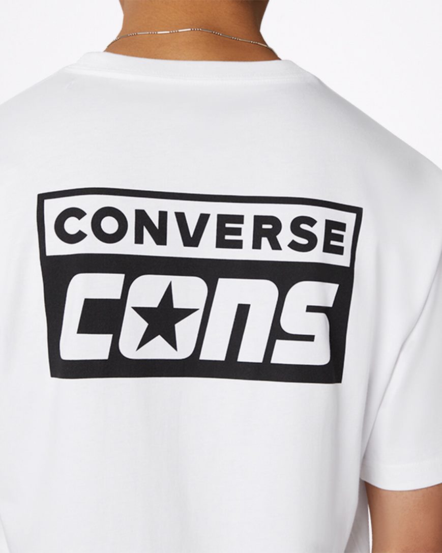 Converse CONS Grafiske T-Shirts Herre Hvite | 486LODUTY