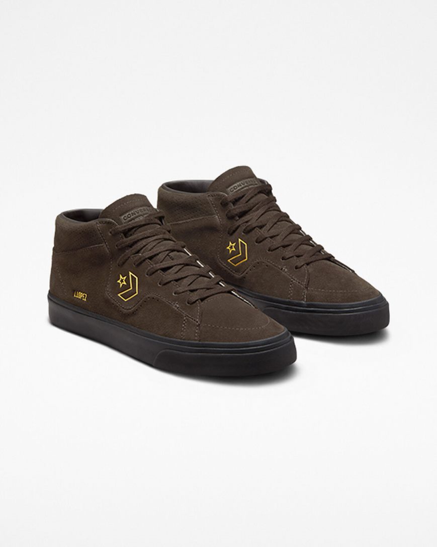 Converse CONS Louie Lopez Pro Skatesko Dame Brune Svarte | 403XMUZEF