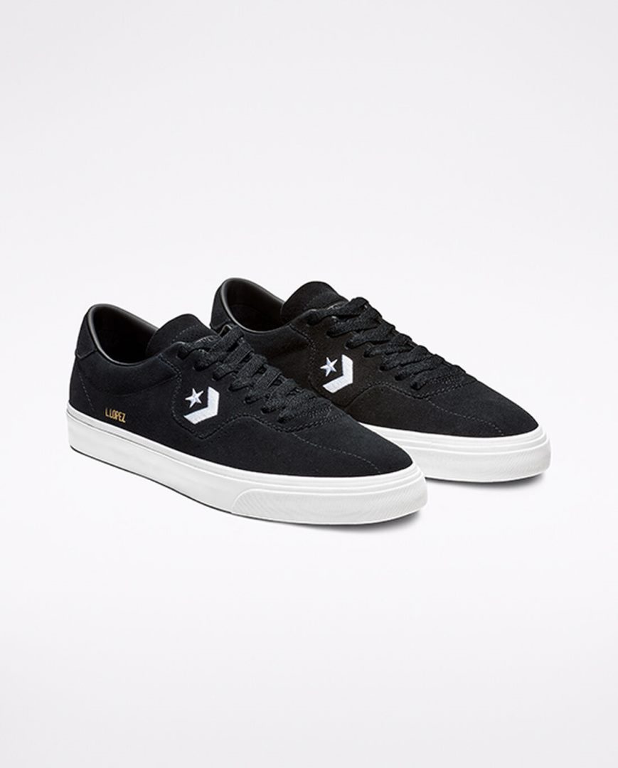 Converse CONS Louie Lopez Pro Skatesko Herre Svarte Hvite | 926XNRMHQ