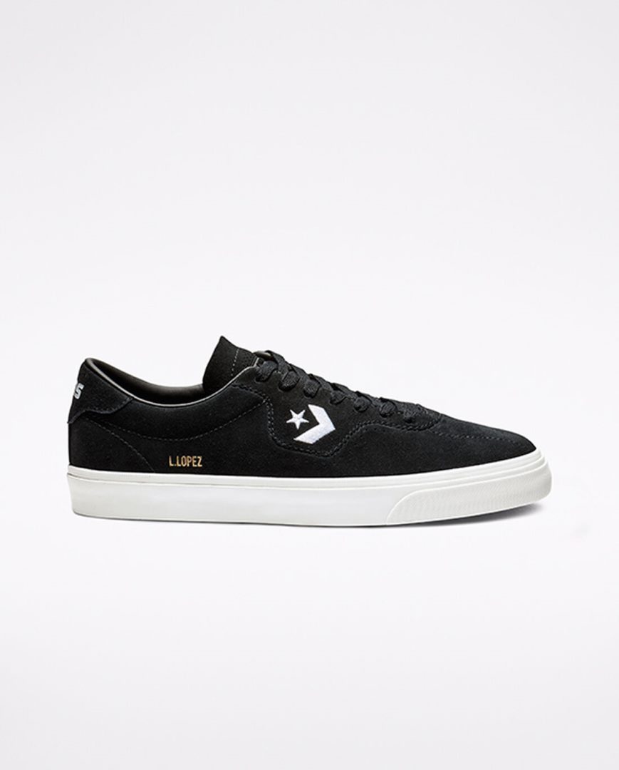Converse CONS Louie Lopez Pro Skatesko Herre Svarte Hvite | 926XNRMHQ