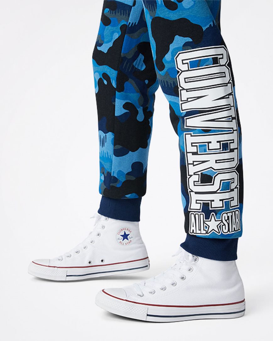 Converse Camo Joggebukser Gutt Marineblå | 025FHAGZI