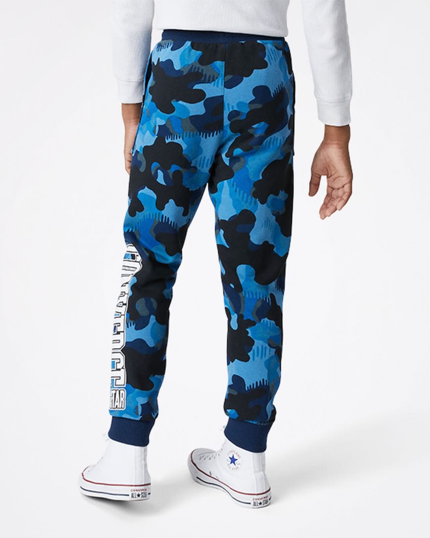 Converse Camo Joggebukser Gutt Marineblå | 025FHAGZI