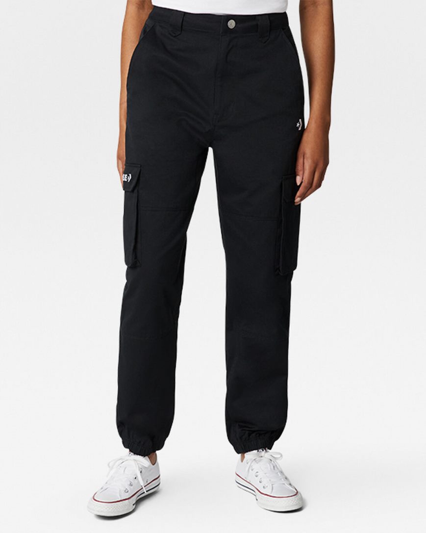 Converse Cargo Joggebukser Dame Svarte | 019MFEVCJ