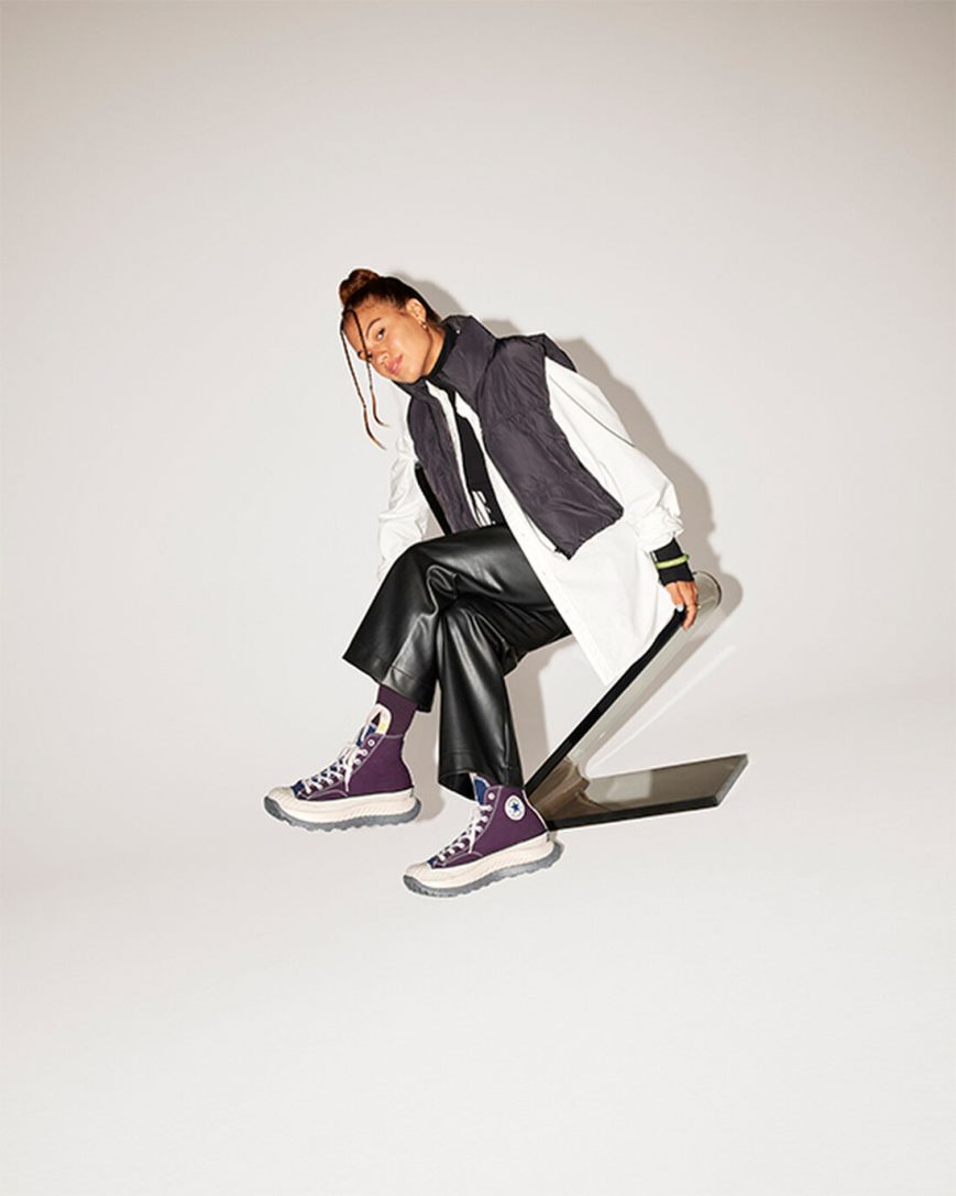 Converse Chuck 70 AT-CX Counter Climate Høye Sko Dame Svarte Rosa Obsidian | 496PJEYOZ