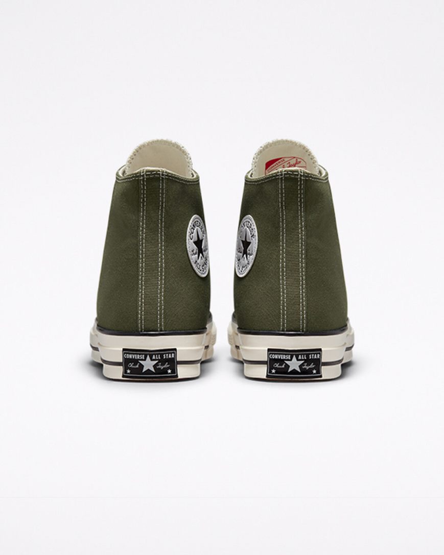 Converse Chuck 70 Canvas Høye Sko Dame Olivengrønne Svarte | 793GSNAIJ