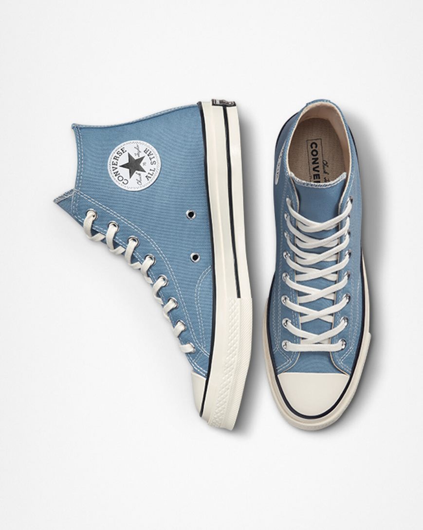 Converse Chuck 70 Canvas Høye Sko Herre Indigo Svarte | 518FGLRYZ