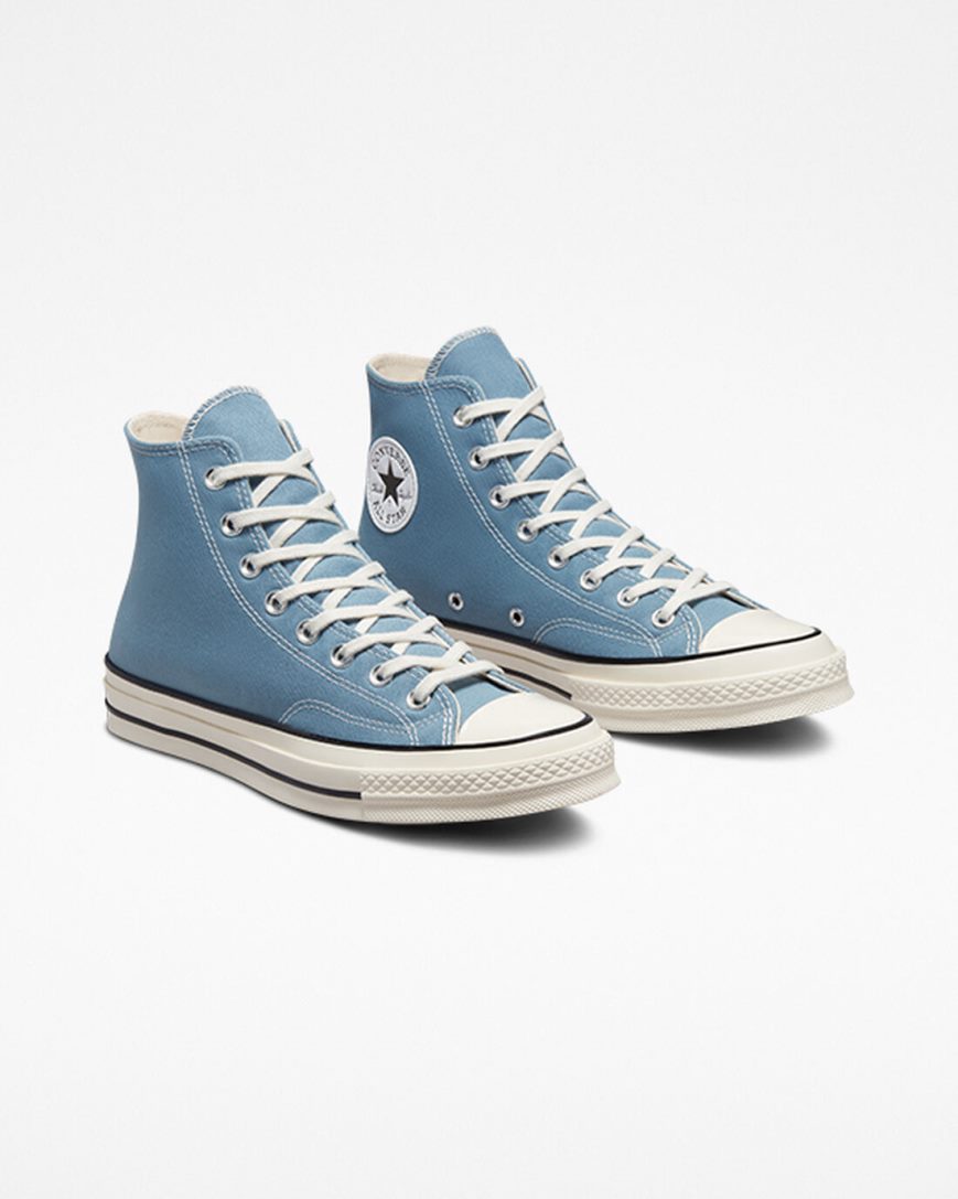 Converse Chuck 70 Canvas Høye Sko Herre Indigo Svarte | 518FGLRYZ