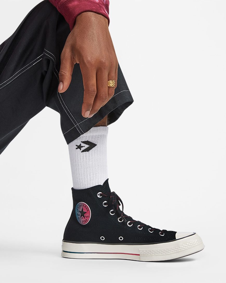 Converse Chuck 70 Color Fade Høye Sko Herre Svarte Grå | 815BPNXCR