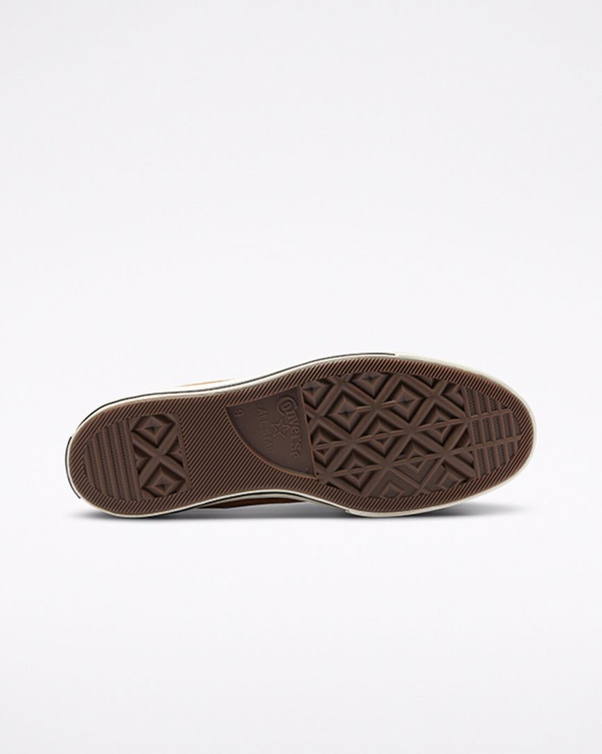Converse Chuck 70 Color Semsket Skinn Høye Sko Dame Brune Svarte | 019KNRJFT