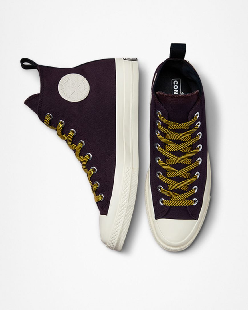 Converse Chuck 70 Counter Climate GORE-TEX Høye Sko Dame Svarte Rosa Gul | 531PQXNFG