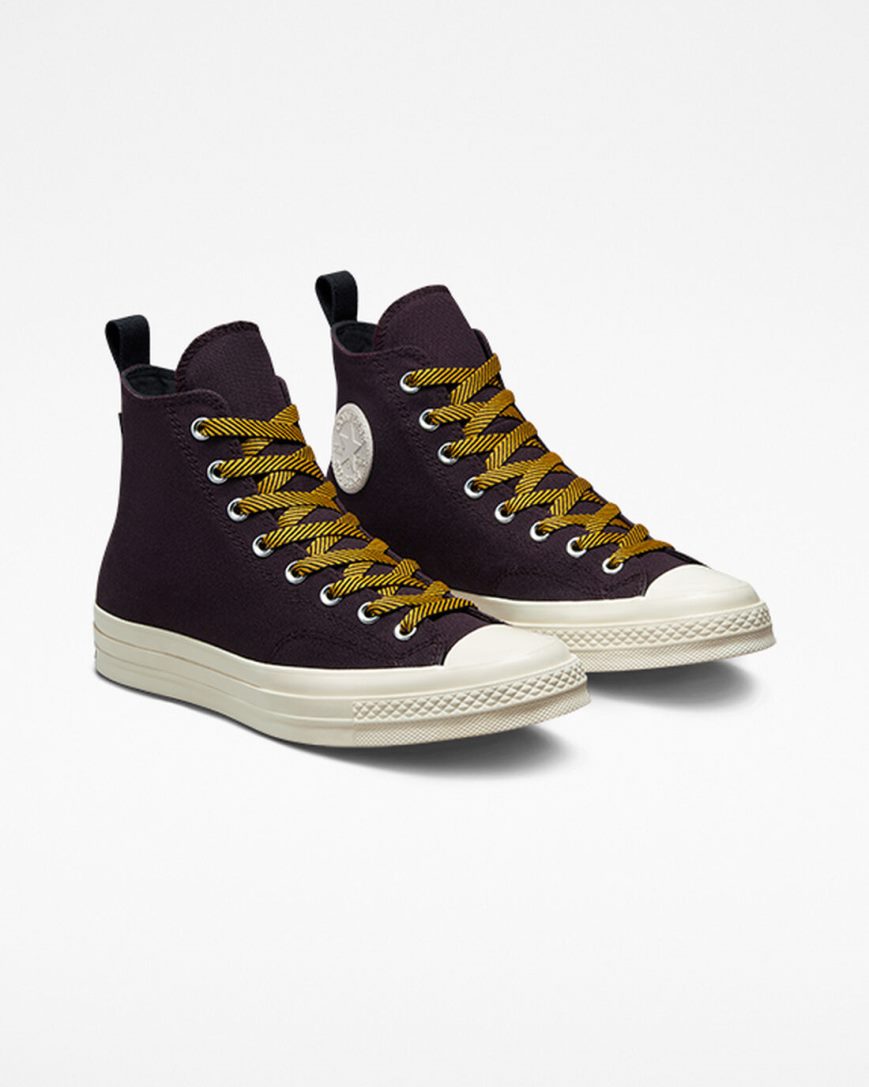 Converse Chuck 70 Counter Climate GORE-TEX Høye Sko Dame Svarte Rosa Gul | 531PQXNFG