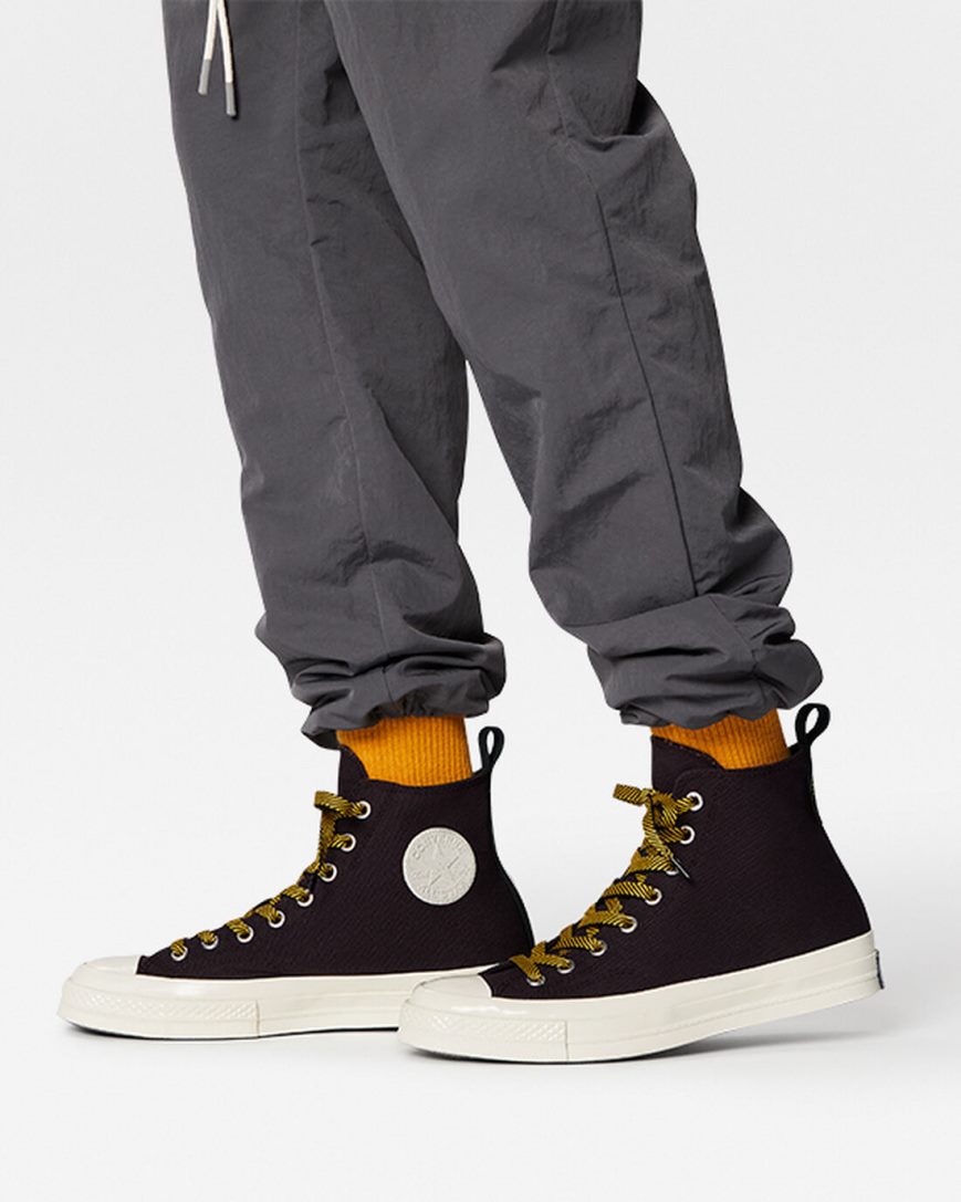 Converse Chuck 70 Counter Climate GORE-TEX Høye Sko Dame Svarte Rosa Gul | 531PQXNFG