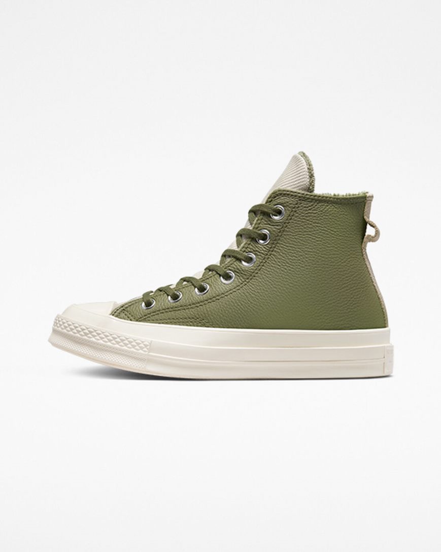 Converse Chuck 70 Counter Climate Høye Sko Dame Olivengrønne | 149BRZLAY