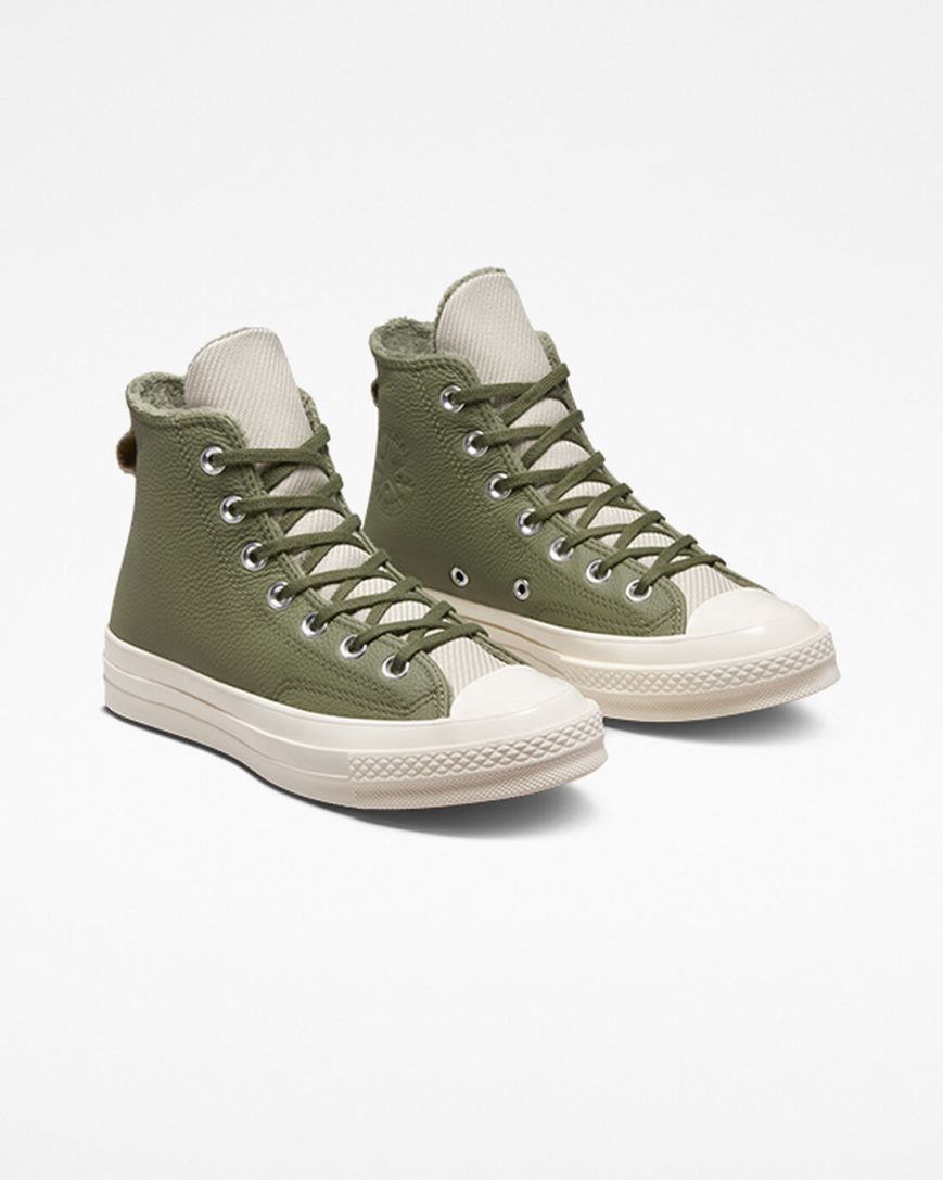 Converse Chuck 70 Counter Climate Høye Sko Herre Olivengrønne | 689WFJKTO