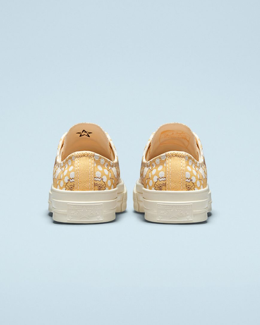 Converse Chuck 70 Crafted Florals Lave Sko Dame Mango Svarte | 943PDKOWG
