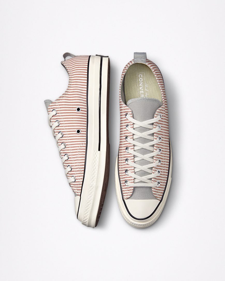 Converse Chuck 70 Crafted Stripe Lave Sko Dame Olivengrønne | 045QEHMLJ