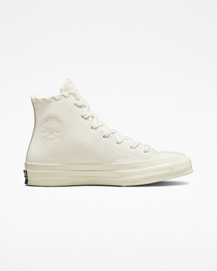Converse Chuck 70 Embroidered Florals Høye Sko Dame Beige Beige Hvite | 128SMECBA