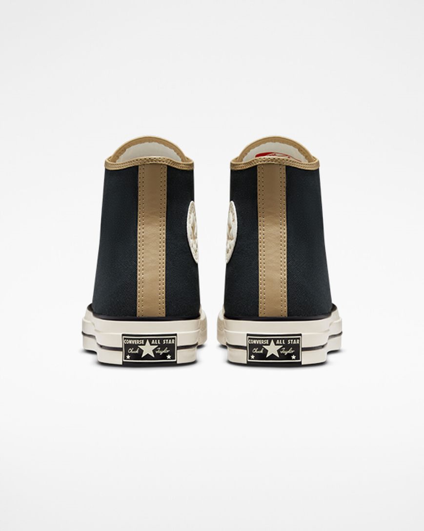 Converse Chuck 70 Heavyweight Canvas Høye Sko Dame Svarte Khaki | 863KIJOTR