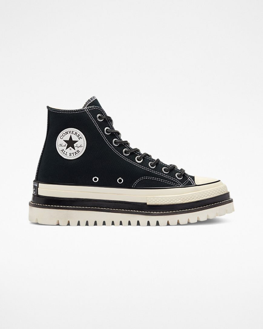 Converse Chuck 70 LTD Lugged Høye Platform Sko Herre Svarte | 180MLQVGE