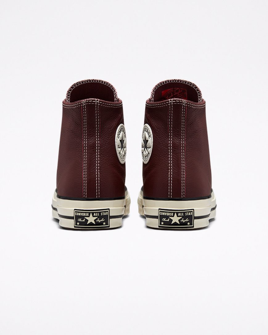Converse Chuck 70 Lær Seasonal Color Høye Sko Herre Burgunder | 540QUKNIA