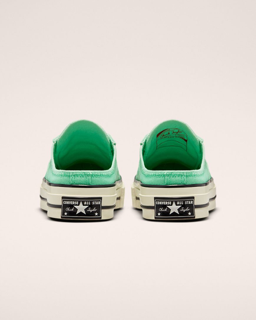 Converse Chuck 70 Mule Lave Sko Dame Grønn Svarte | 539GDUJWL