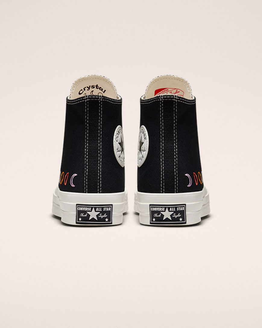 Converse Chuck 70 Mystic Symbols Høye Sko Dame Svarte Hvite | 603DZTCXG