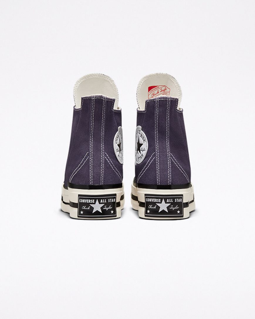 Converse Chuck 70 Plus Høye Sko Herre Lilla Svarte | 437HSLQGC