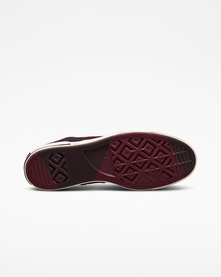 Converse Chuck 70 Plus Høye Sko Herre Mørke Rød Svarte | 849ZDUMNV