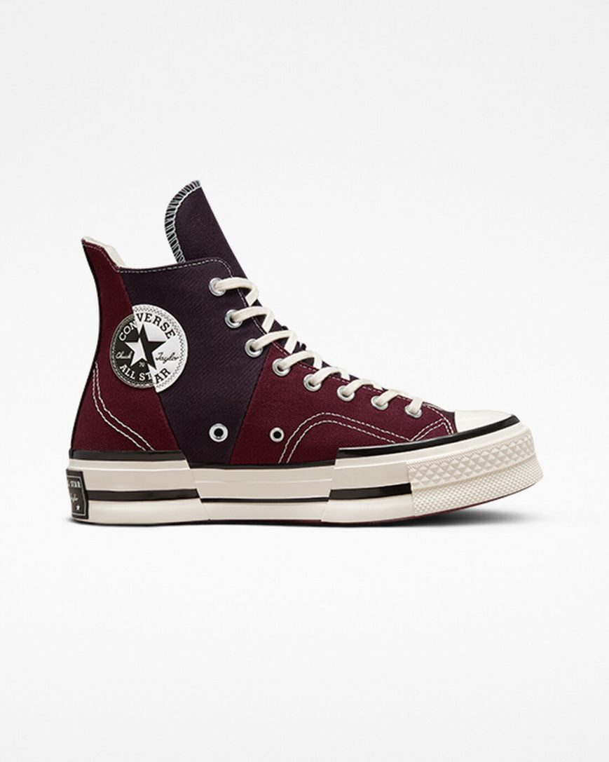 Converse Chuck 70 Plus Høye Sko Herre Mørke Rød Svarte | 849ZDUMNV