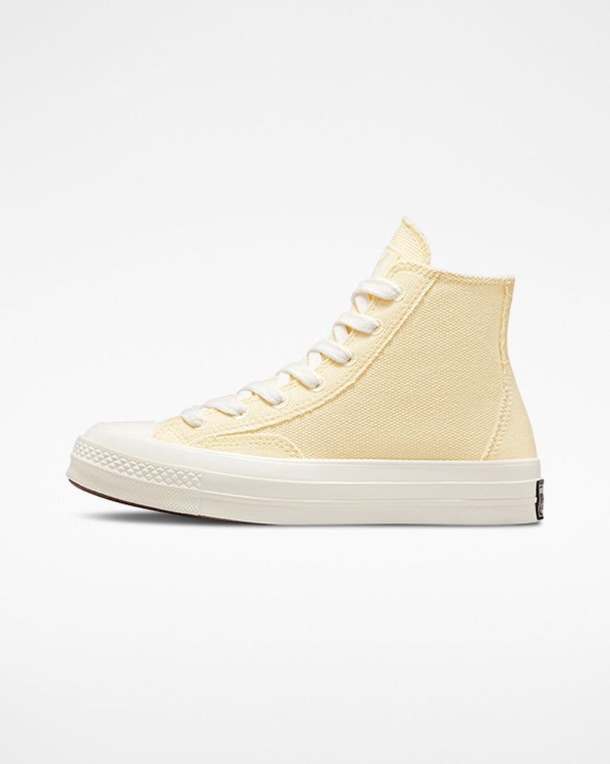 Converse Chuck 70 Raw Edge Høye Sko Dame Beige | 086BJFXYP