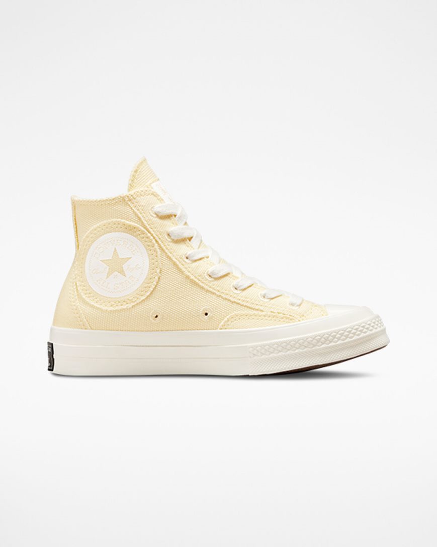 Converse Chuck 70 Raw Edge Høye Sko Dame Beige | 086BJFXYP