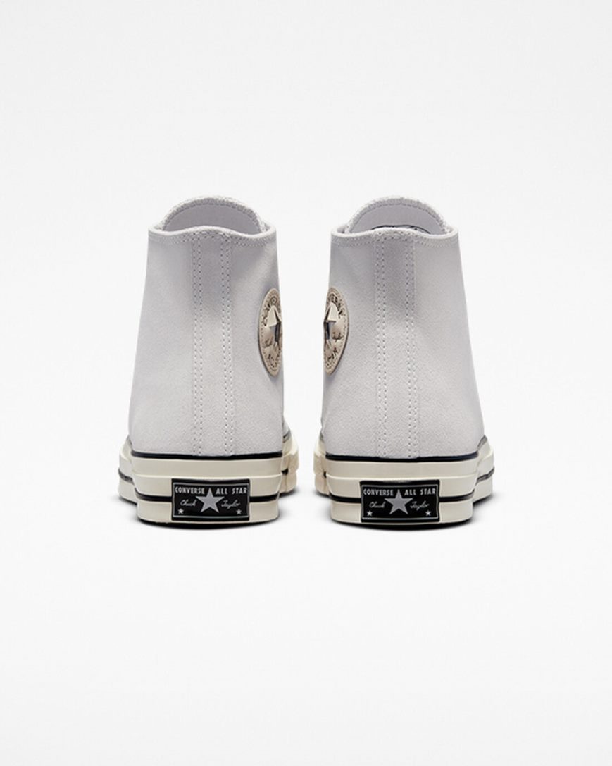 Converse Chuck 70 Semsket Skinn Høye Sko Herre Beige Svarte | 846PGFMDY