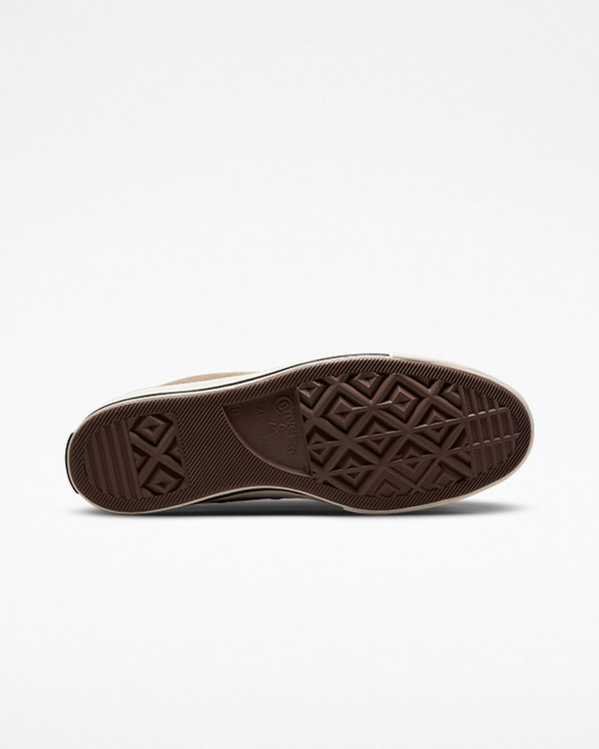 Converse Chuck 70 Semsket Skinn Høye Sko Herre Brune Svarte | 849WXKNLP