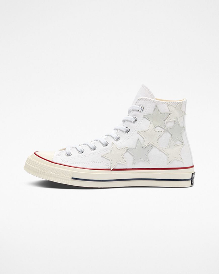 Converse Chuck 70 Star Patchwork Høye Sko Herre Hvite Multicolor | 920ULKWQV