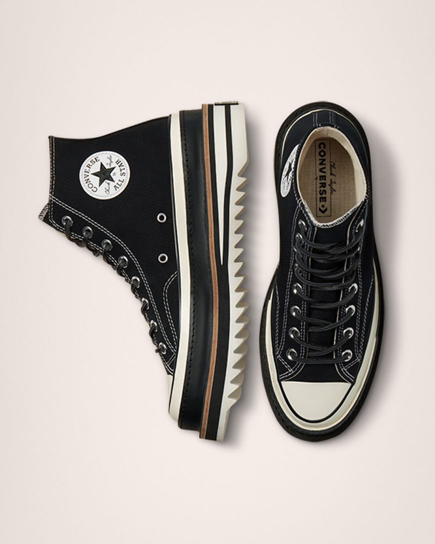 Converse Chuck 70 Trek Høye Sko Herre Svarte | 278VBYMON
