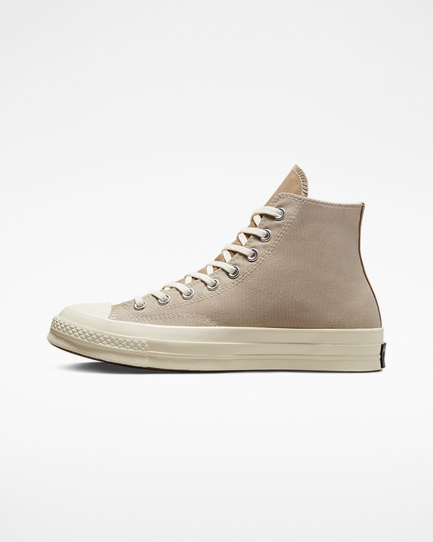 Converse Chuck 70 Tri-Panel Høye Sko Dame Beige | 476RUDLTY