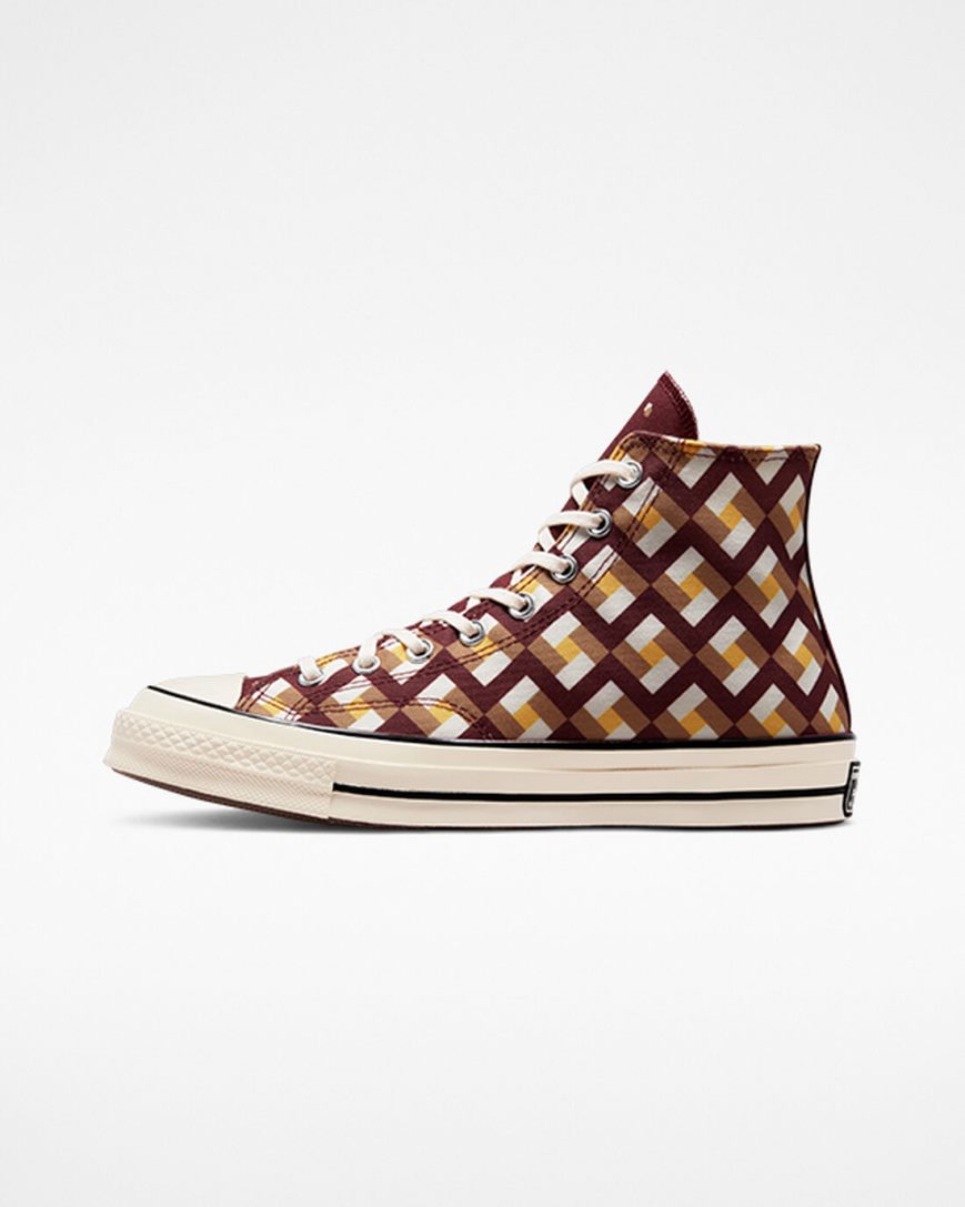 Converse Chuck 70 Twisted Classics Høye Sko Dame Mørke Rød Mørke | 485UWLCHJ