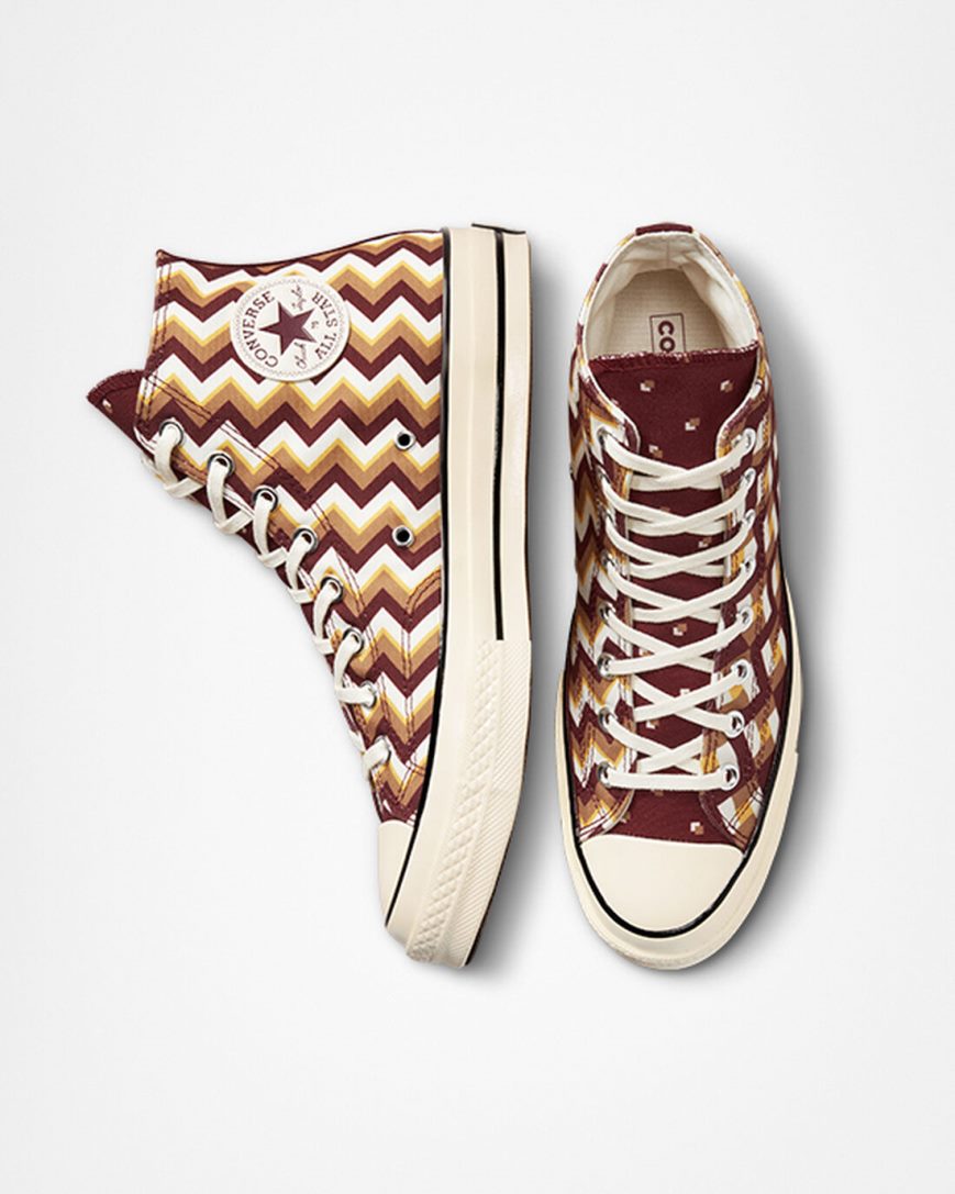 Converse Chuck 70 Twisted Classics Høye Sko Dame Mørke Rød Mørke | 485UWLCHJ