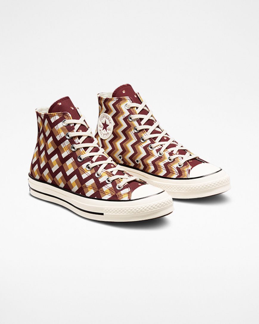Converse Chuck 70 Twisted Classics Høye Sko Herre Mørke Rød Mørke | 894ILMFZB