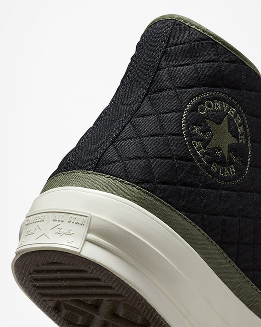 Converse Chuck 70 Vattert Høye Sko Dame Svarte | 093AQRGPZ
