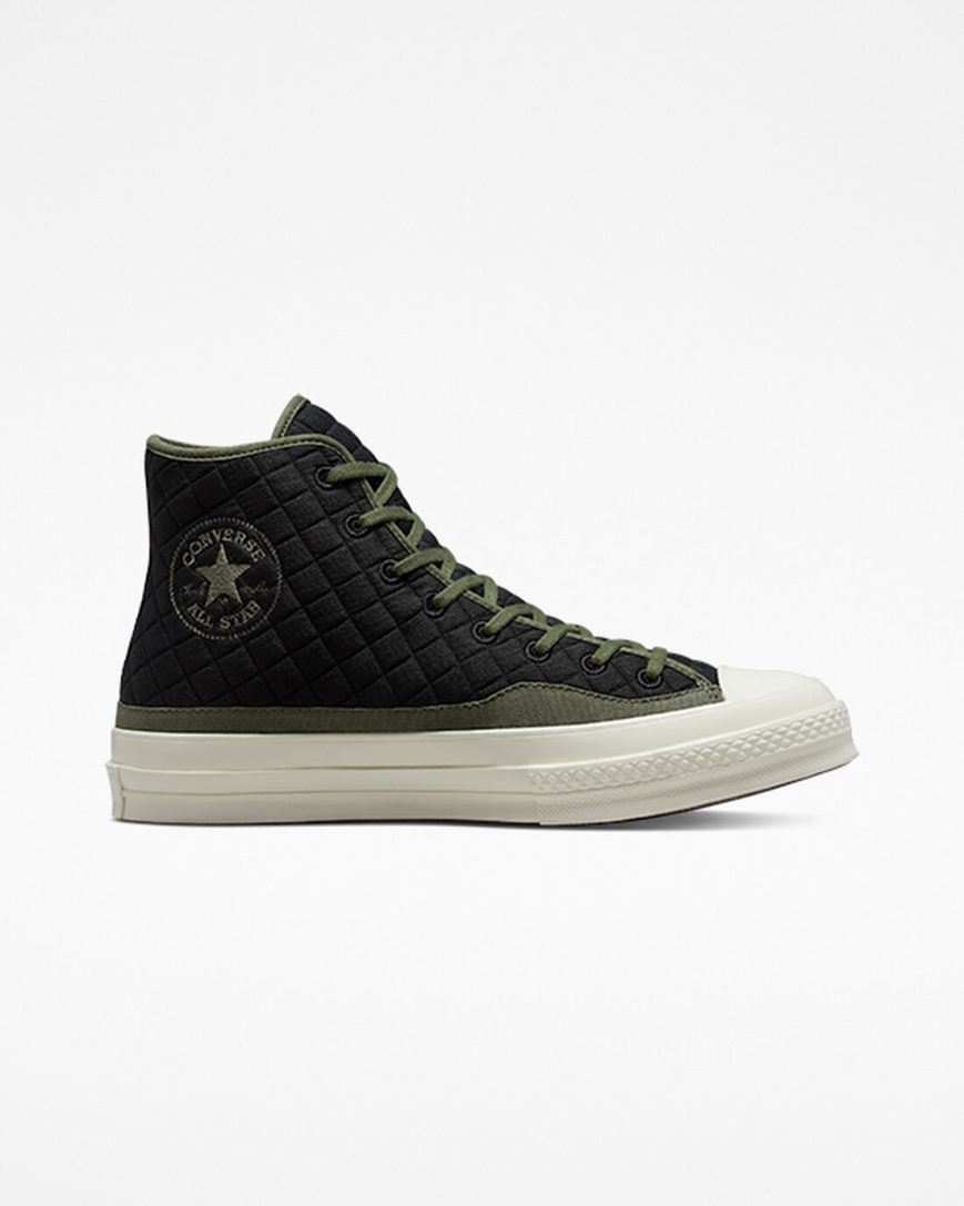 Converse Chuck 70 Vattert Høye Sko Dame Svarte | 093AQRGPZ