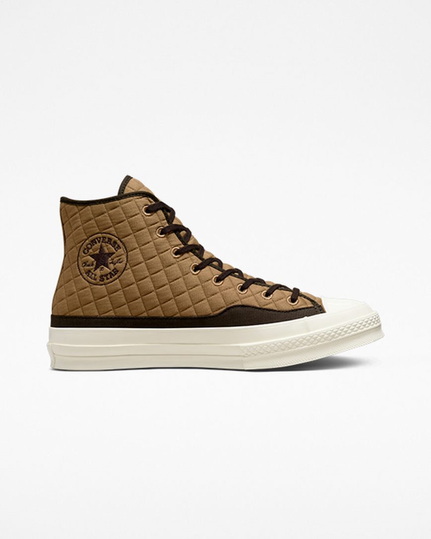 Converse Chuck 70 Vattert Høye Sko Dame Brune Svarte | 628UWRKFE
