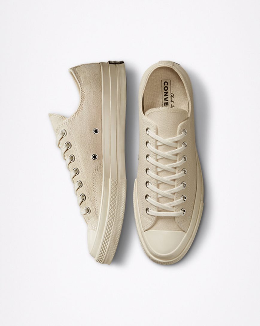 Converse Chuck 70 Vintage Canvas Lave Sko Herre Beige Svarte | 219HJIRDY