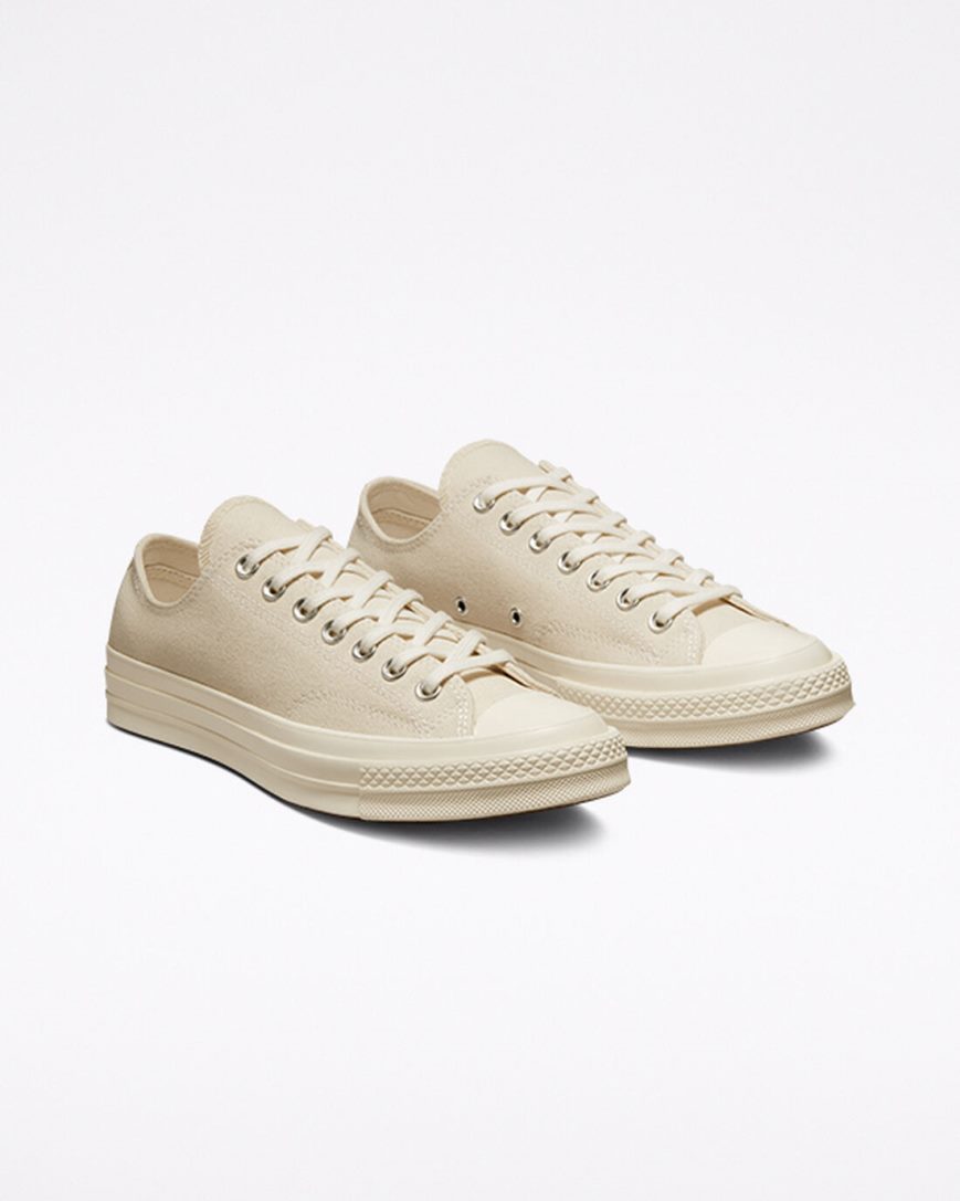 Converse Chuck 70 Vintage Canvas Lave Sko Herre Beige Svarte | 219HJIRDY