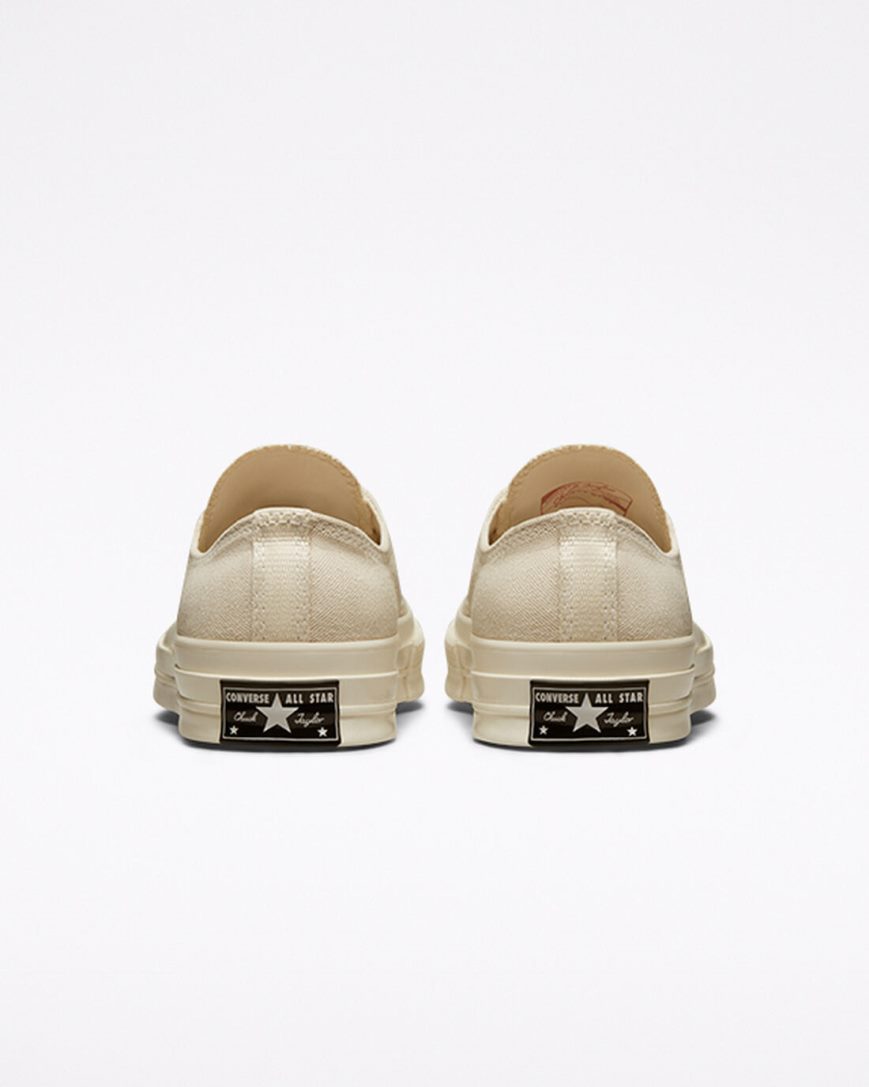 Converse Chuck 70 Vintage Canvas Lave Sko Herre Beige Svarte | 219HJIRDY