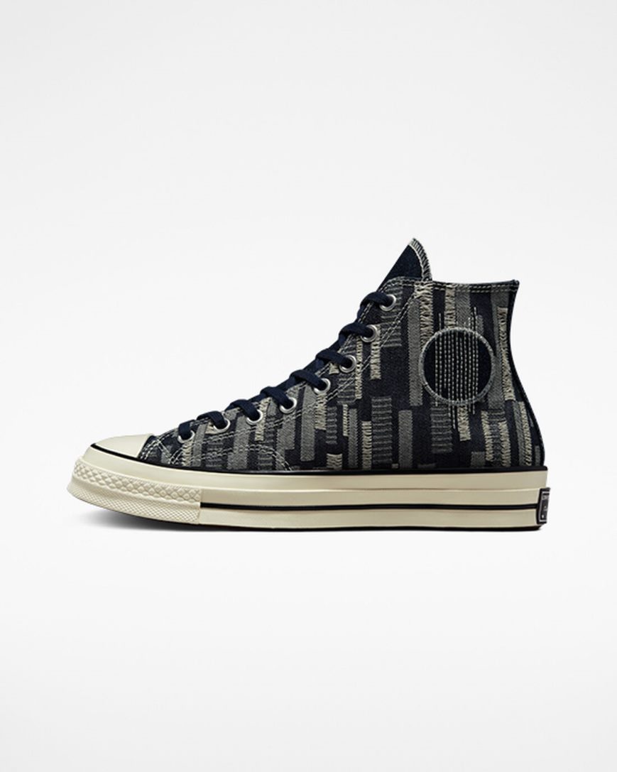 Converse Chuck 70 Workwear Denim Høye Sko Herre Obsidian Svarte | 085PRVXMS