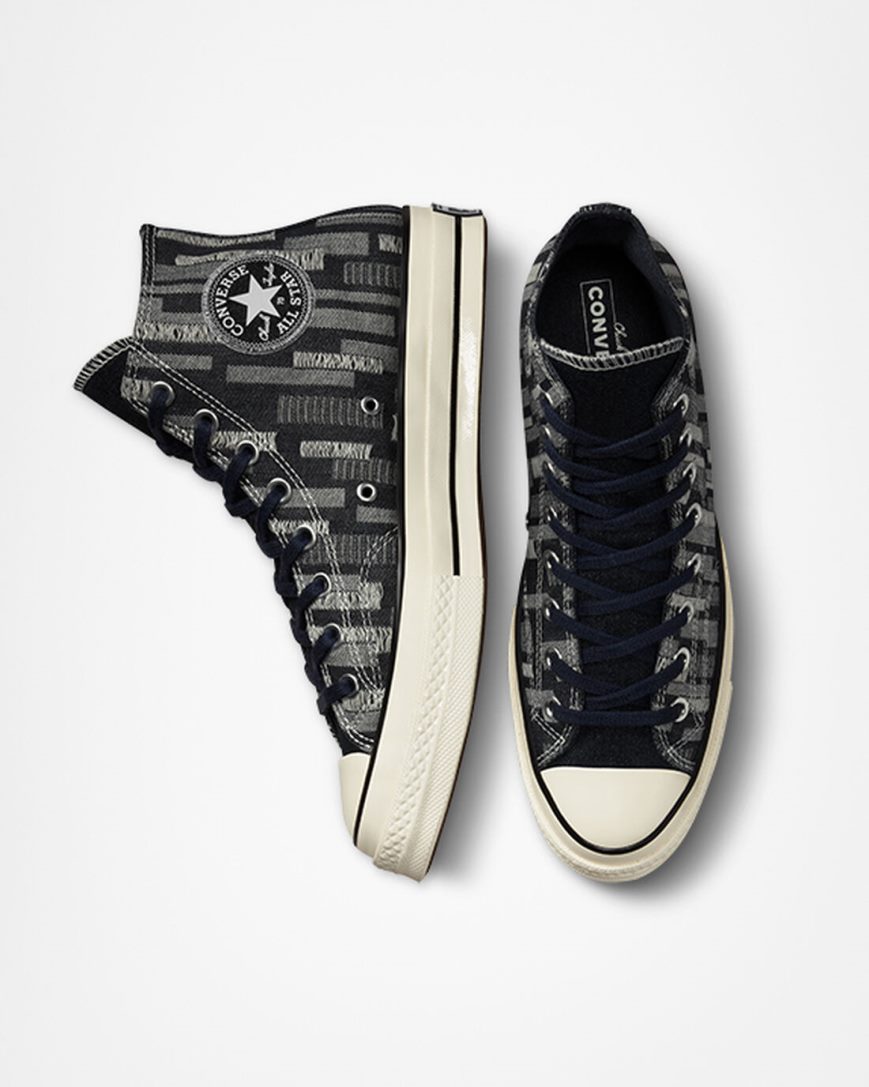 Converse Chuck 70 Workwear Denim Høye Sko Herre Obsidian Svarte | 085PRVXMS